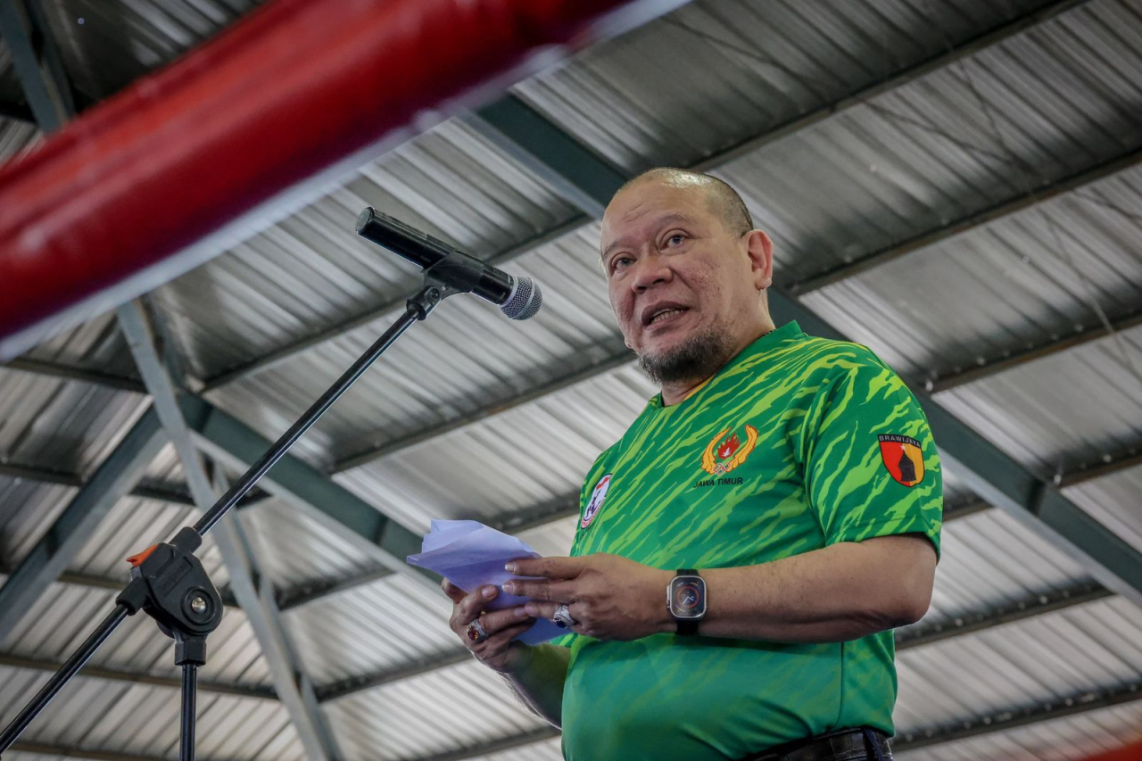 AA . LaNyalla Mahmud Mattalitti Anggota MPR RI / DPD RI Mengingatkan Para Atlet Dalam Mengelola Uang