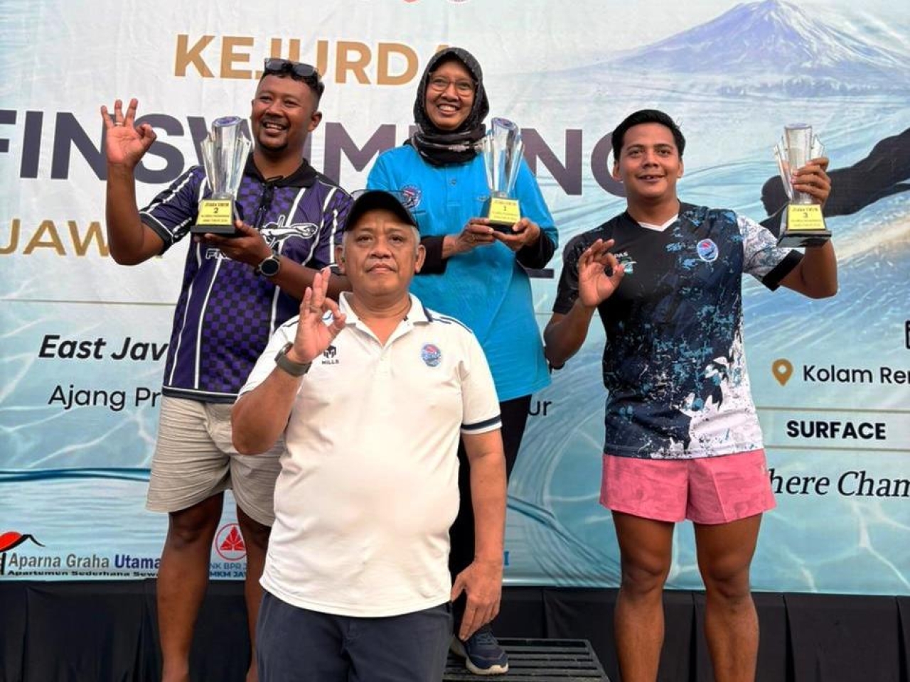 Surabaya Tak Terbendung! 34 Emas Diborong di Kejurda Finswimming Jatim 2026